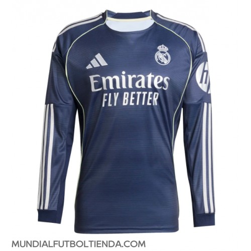 Camiseta Real Madrid Segunda Equipación Replica 2025-26 mangas largas